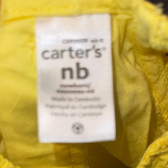 Carter’s lemon eyelet romper - Picture 6 of 7